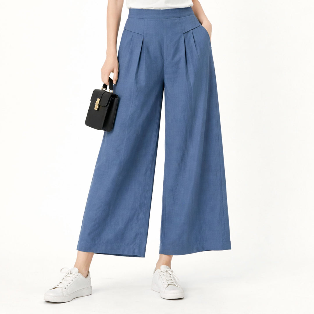 Serena | High-Waist Slim Fit Trousers – Elegant Tailored Style
