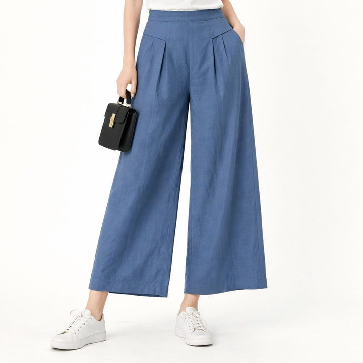 Serena | High-Waist Slim Fit Trousers – Elegant Tailored Style