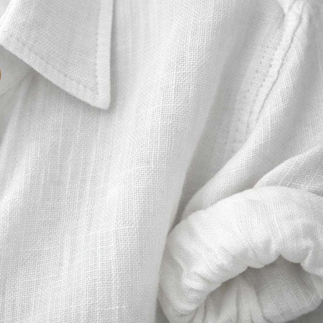 Ella | Lightweight Summer Blouse - Rolled Sleeve Style