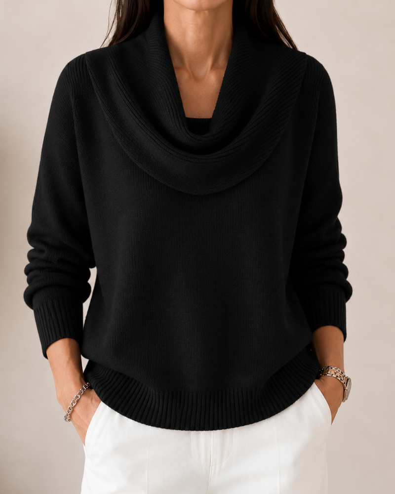 Elara | Soft Cowl Neck Sweater