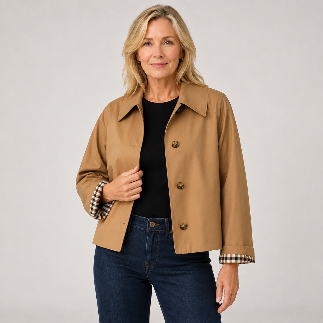 Cecil | Classic Cropped Trench Jacket