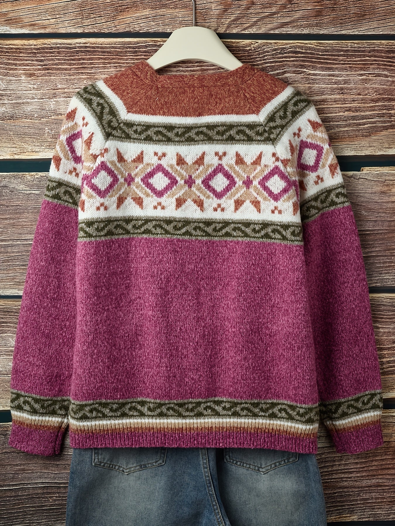 Poppy | Colourblock Button Cardigan