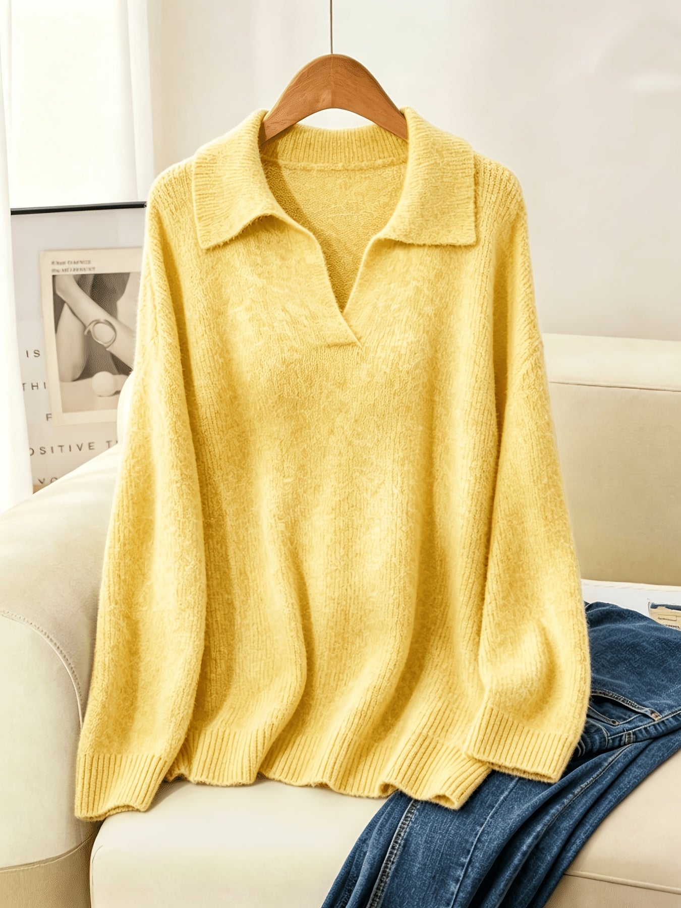 Josephine | Plus Size Soft Lapel Pullover
