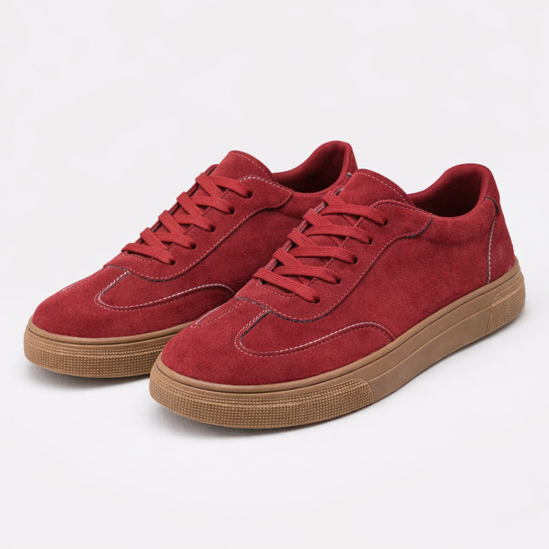 Amina | Round-Toe Lace-Up Sneakers – Elegant Casual Style