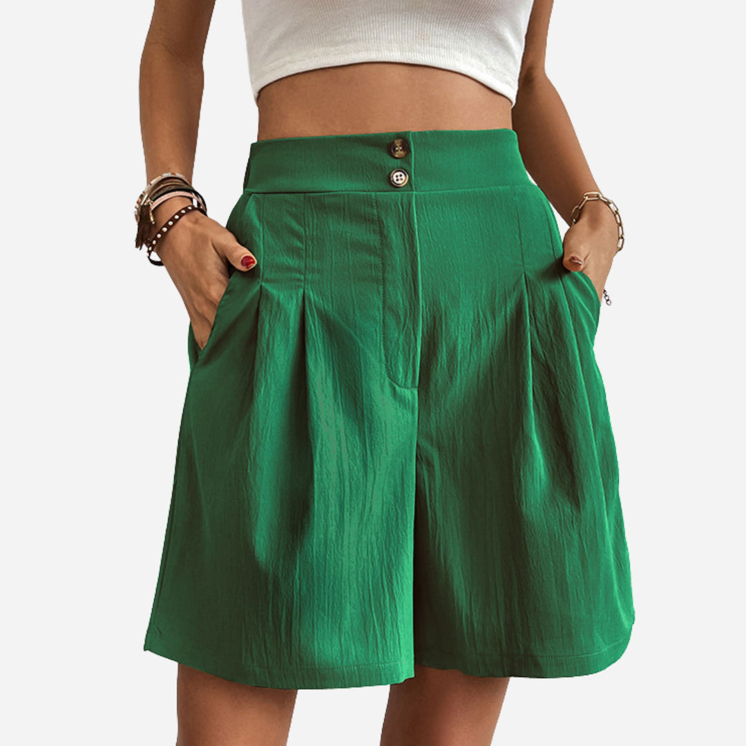 Rose | High-Waisted Shorts – Elegant Summer Essential