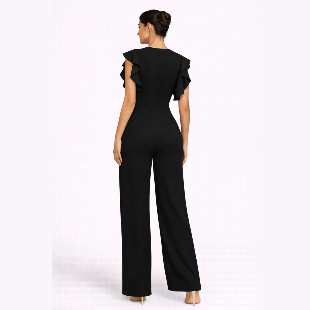 Valentina | Elegant Ruffle Detail Jumpsuit – Refined Modern Style