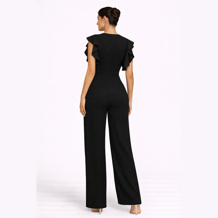 Valentina | Elegant Ruffle Detail Jumpsuit – Refined Modern Style