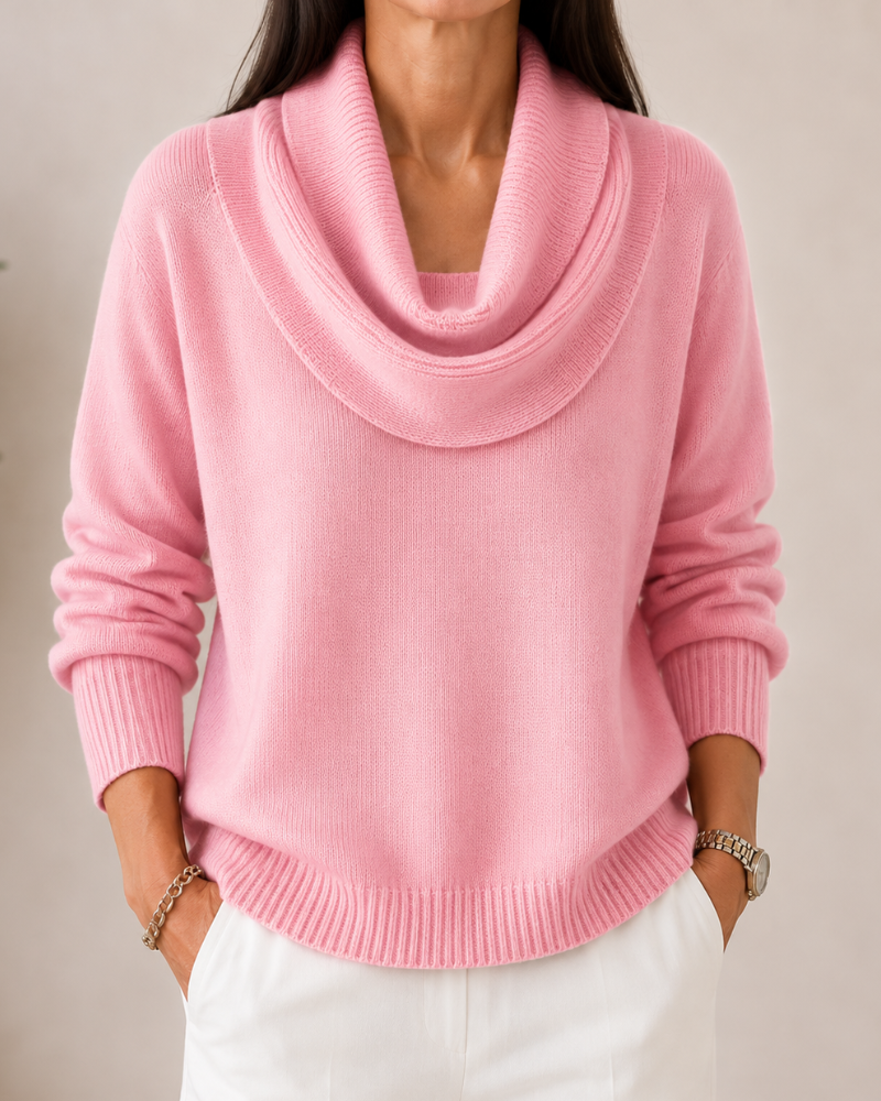 Elara | Soft Cowl Neck Sweater