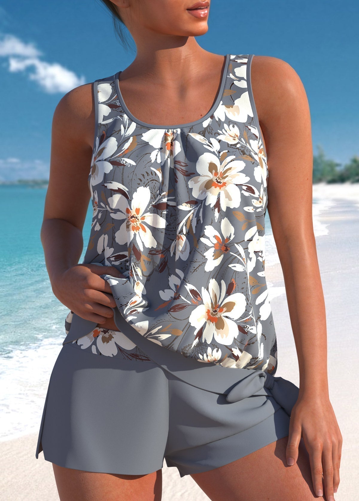 Helena | Stylish Floral Tankini Set Women
