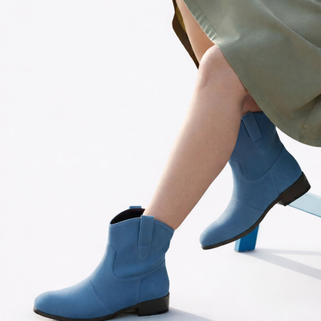 Elodie | Western-Inspired Cowboy Ankle Boots