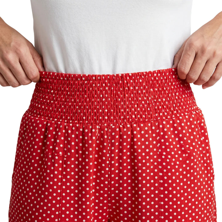 Lily | Flowy Dot Print Wide-Leg Trousers - Summer Comfort Style