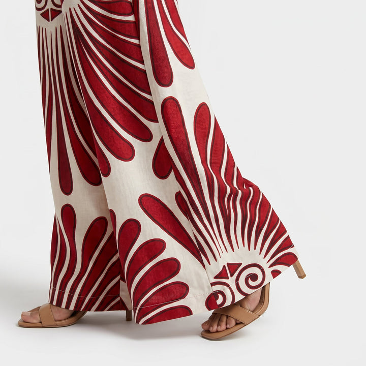 Amelia | Summer Jumpsuit with Floral Design and Elasticated Bodice