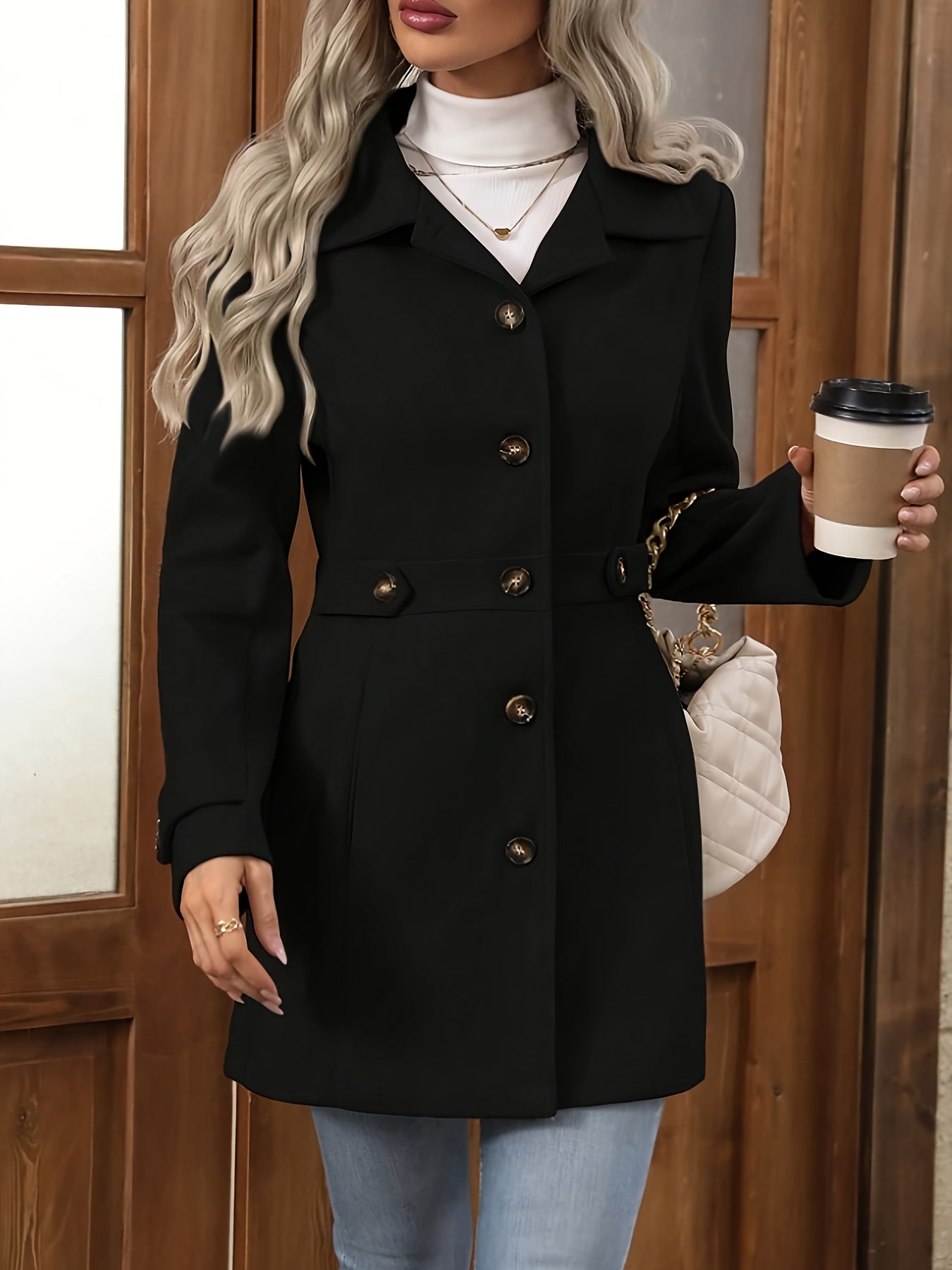 Margot | Waist-Defined Tweed Coat
