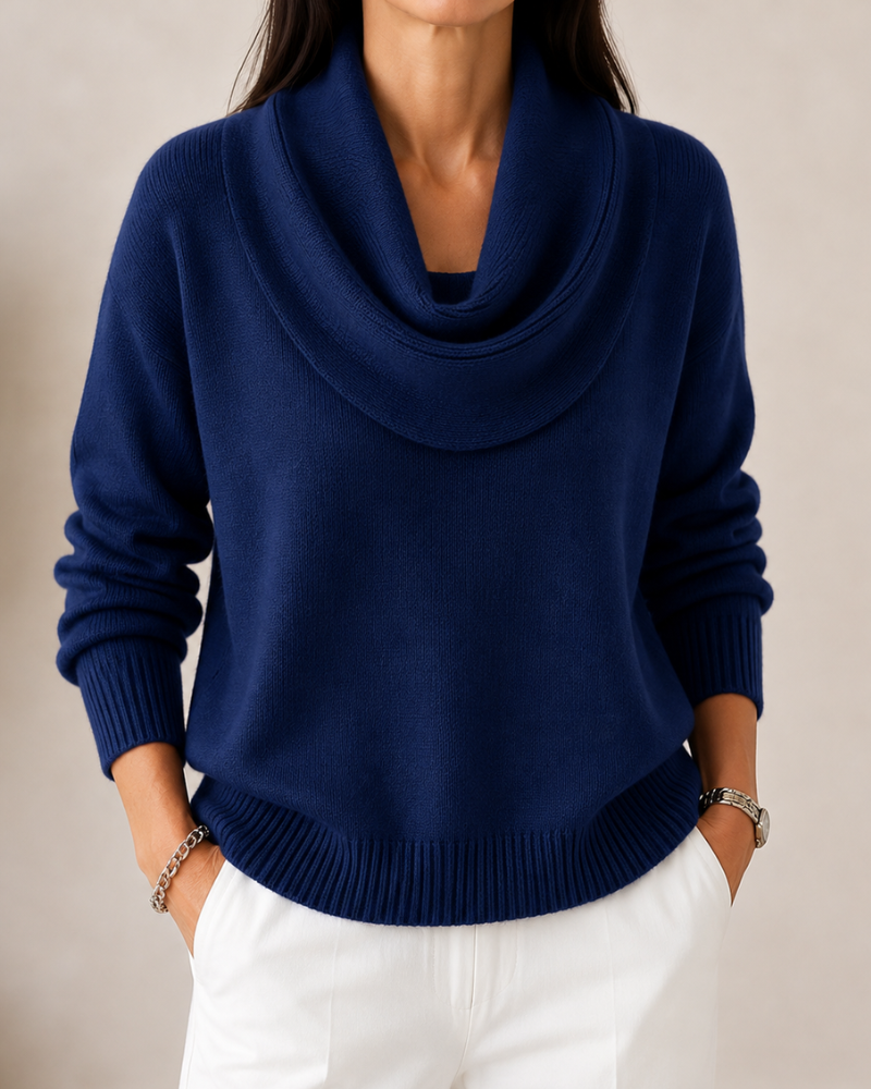Elara | Soft Cowl Neck Sweater