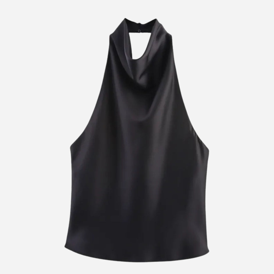 Florence | Satin Halter Dress – Luxe Evening Style
