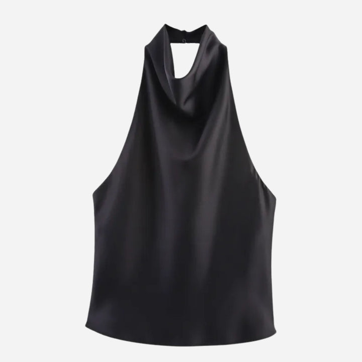 Florence | Satin Halter Dress – Luxe Evening Style