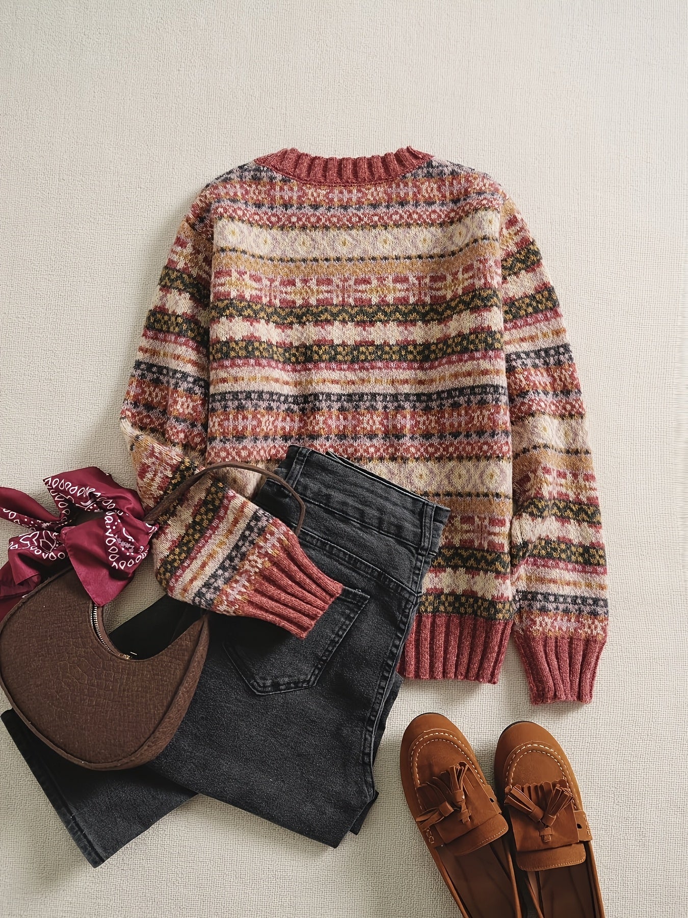 Ruby | Colourblock Raglan-Sleeve Jumper