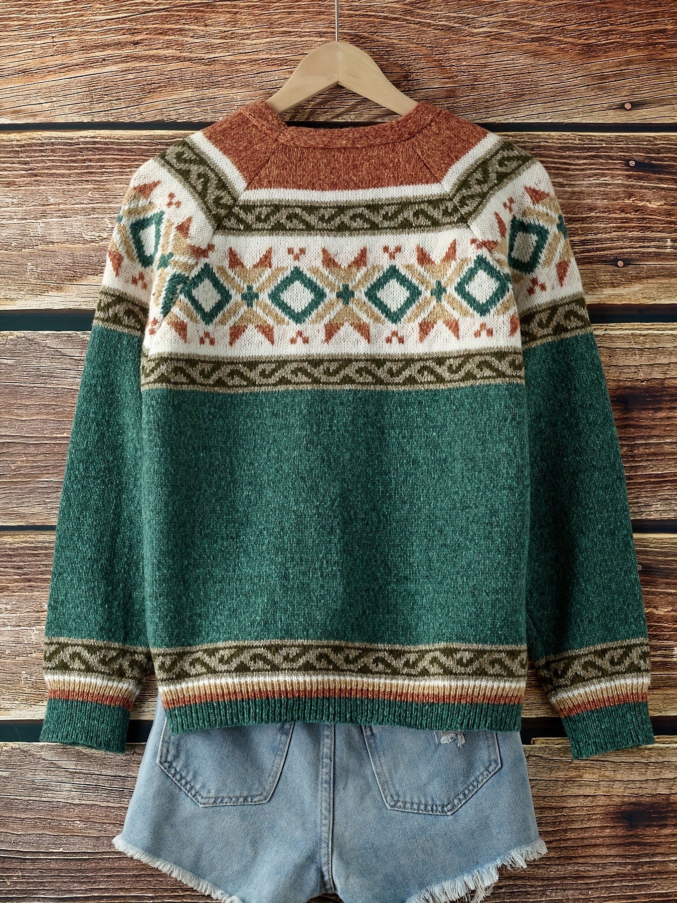 Poppy | Colourblock Button Cardigan
