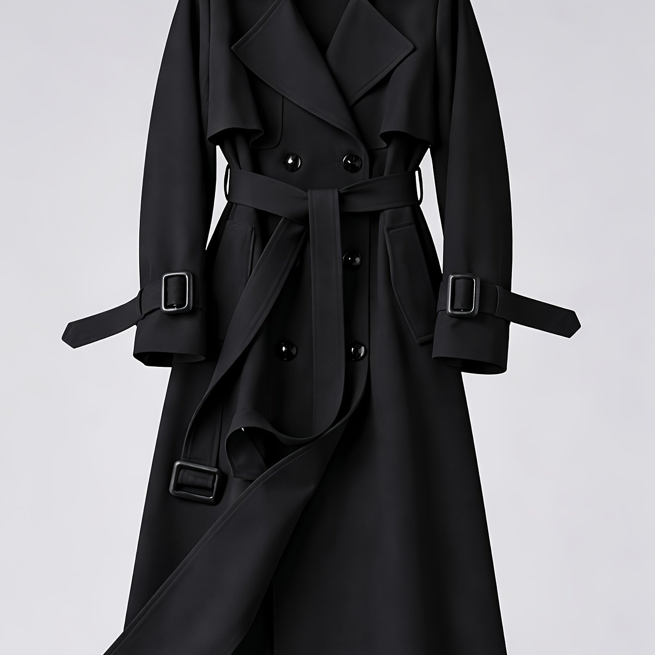 Charlotte | British-Style Double-Breasted Trench Coat