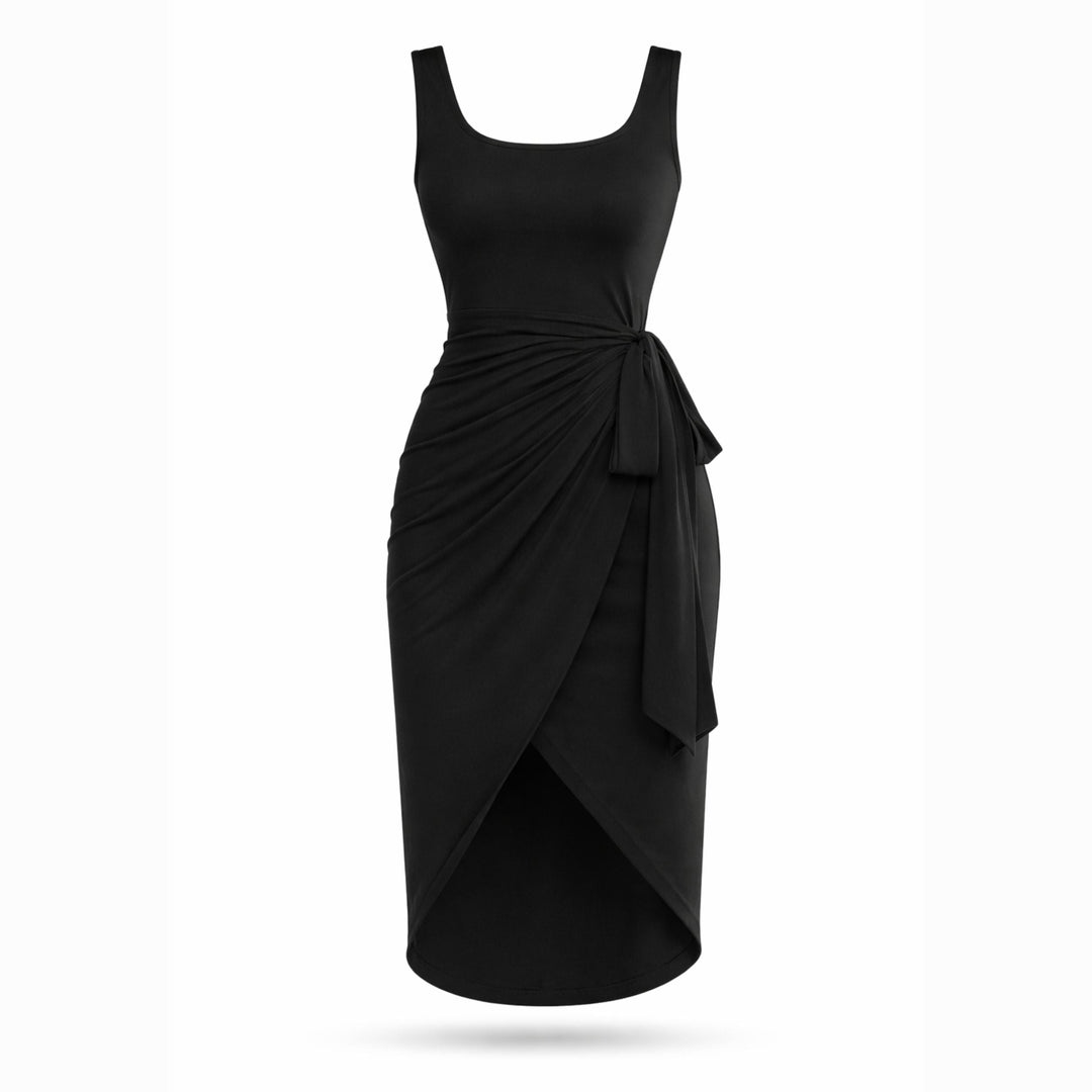 Eloise | Tie-Side Tank Maxi Dress – Elegant Flowing Style