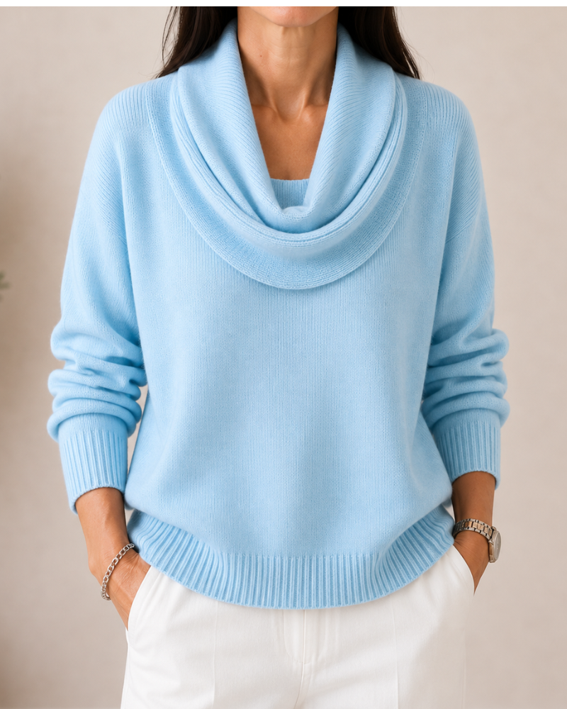 Elara | Soft Cowl Neck Sweater