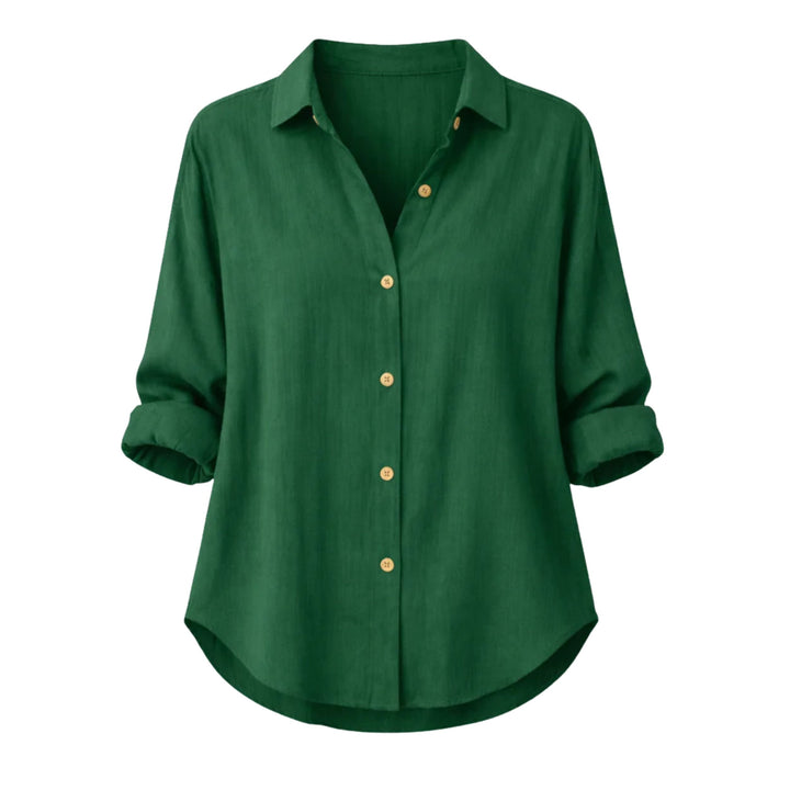 Ella | Lightweight Summer Blouse - Rolled Sleeve Style