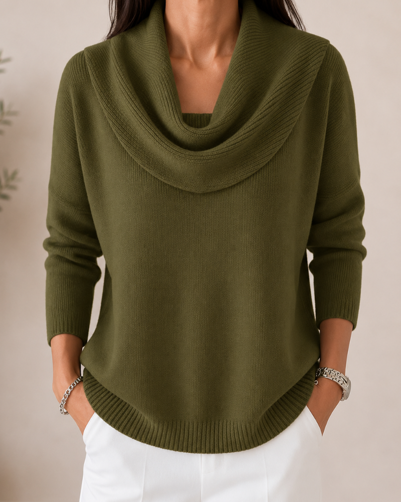 Elara | Soft Cowl Neck Sweater