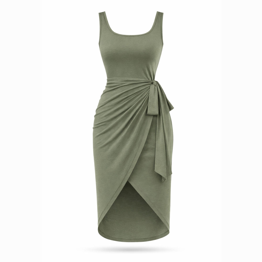 Eloise | Tie-Side Tank Maxi Dress – Elegant Flowing Style