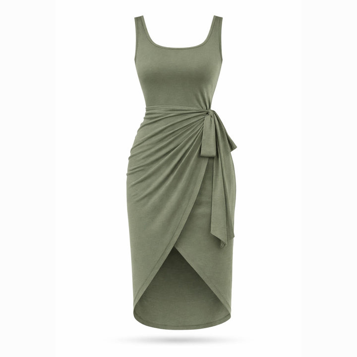 Eloise | Tie-Side Tank Maxi Dress – Elegant Flowing Style