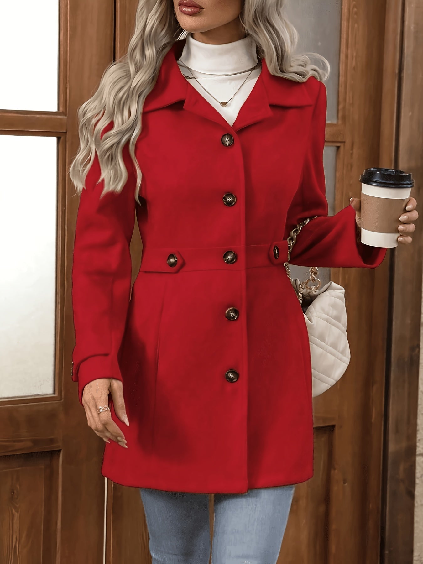 Margot | Waist-Defined Tweed Coat