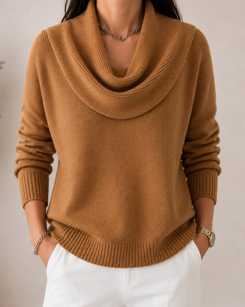 Elara | Soft Cowl Neck Sweater