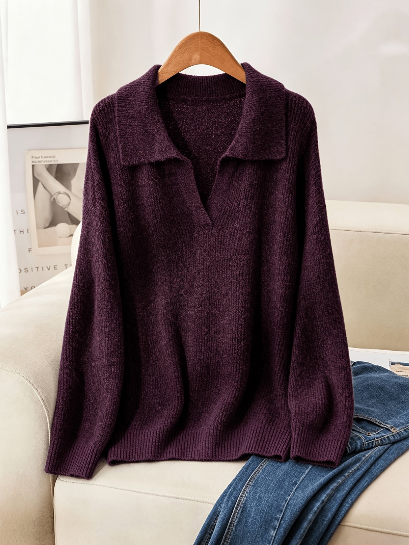 Josephine | Plus Size Soft Lapel Pullover