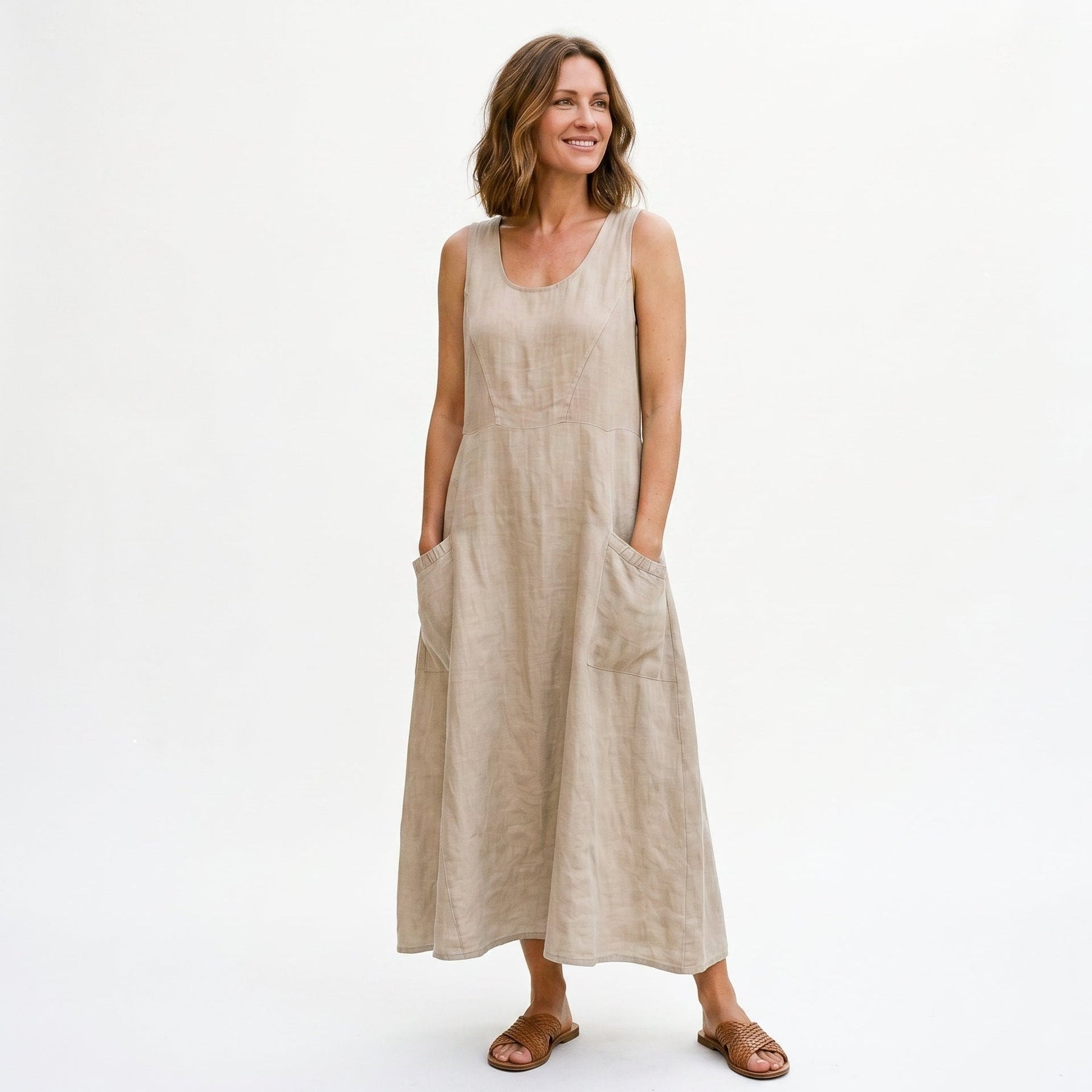 Adriana - Stylish Plus Size Summer Dress With Pockets