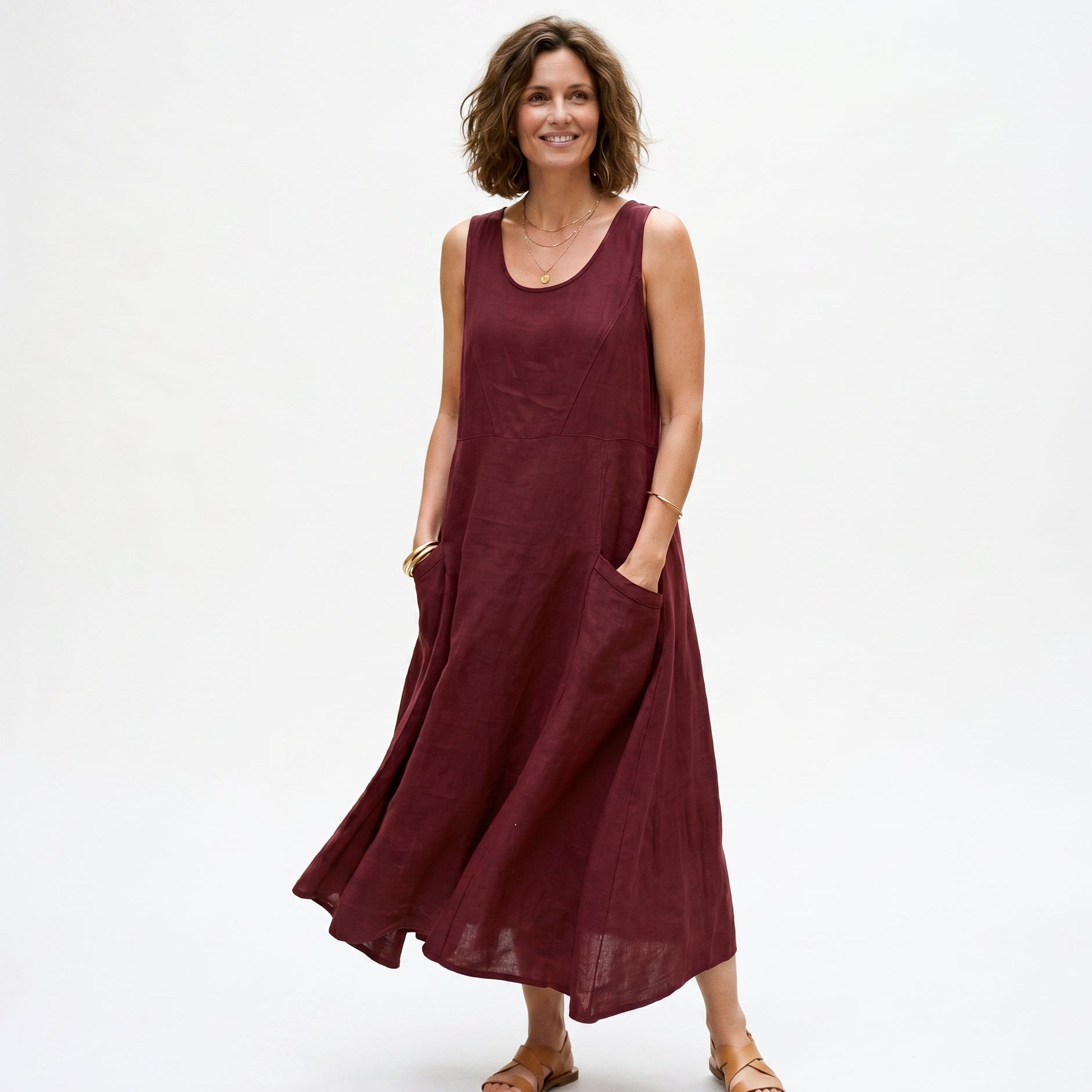 Adriana - Stylish Plus Size Summer Dress With Pockets