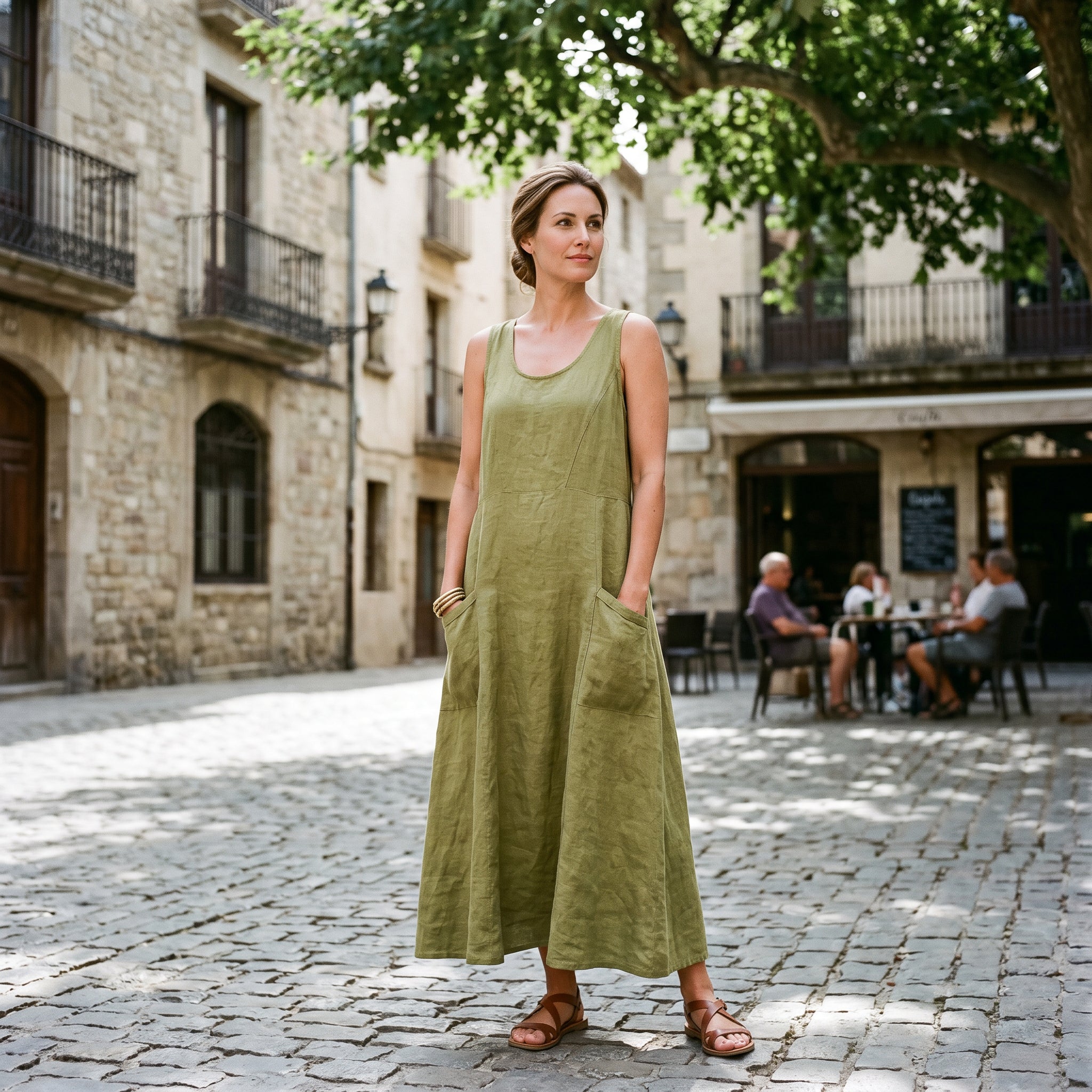 Adriana - Stylish Plus Size Summer Dress With Pockets