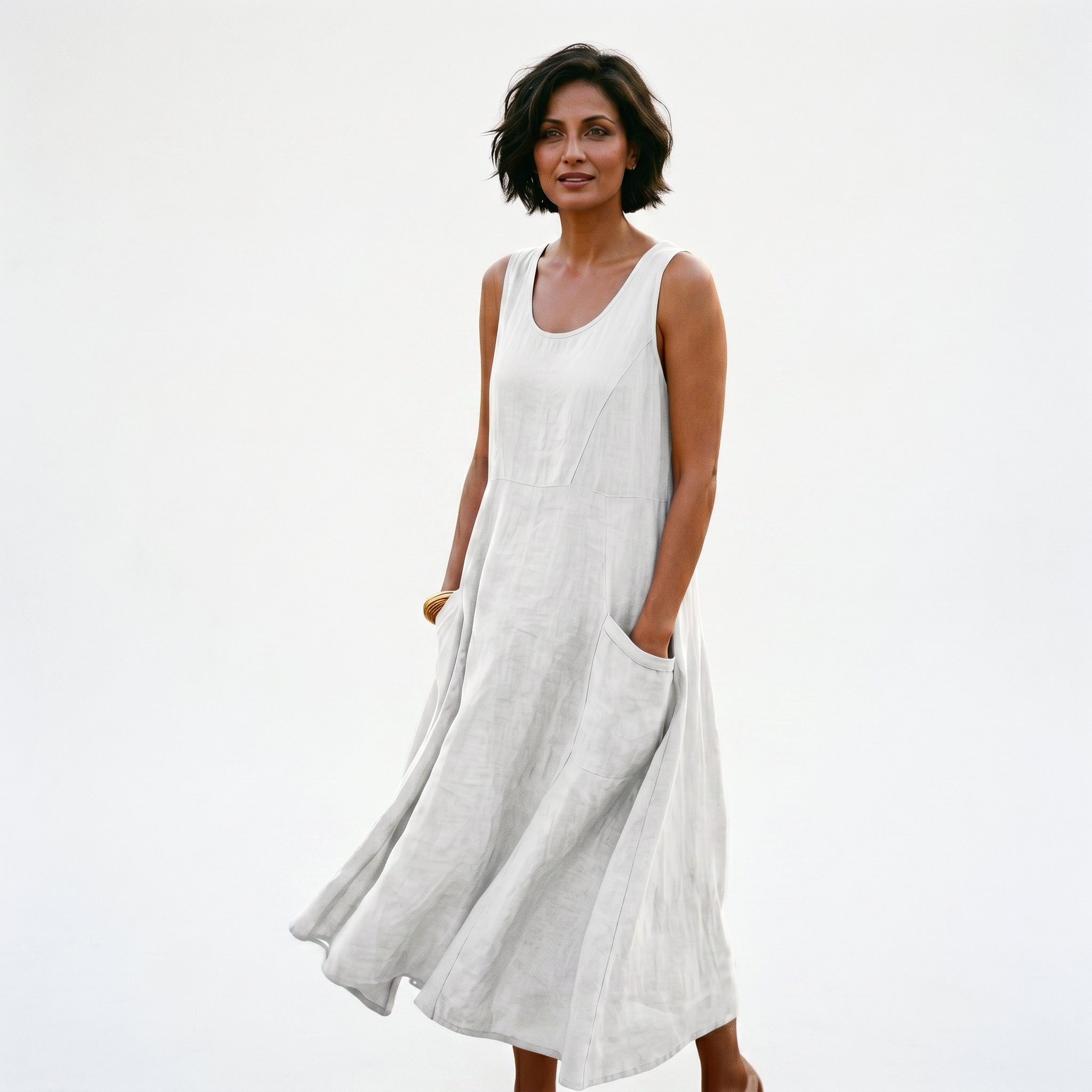Adriana - Stylish Plus Size Summer Dress With Pockets