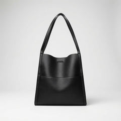 Evelisse timeless leather tote bag in black