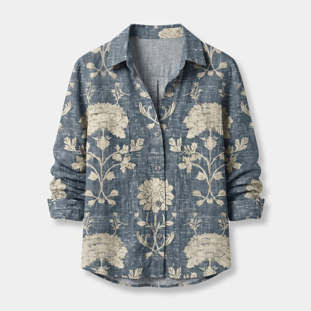 Mabel | Blouse – Vintage Bohemian, Relaxed Fit, Pointed Collar