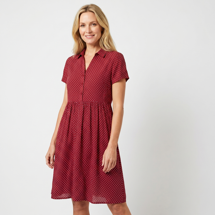 Mara | Boho Mini Dress – Relaxed Fit with V-Neckline