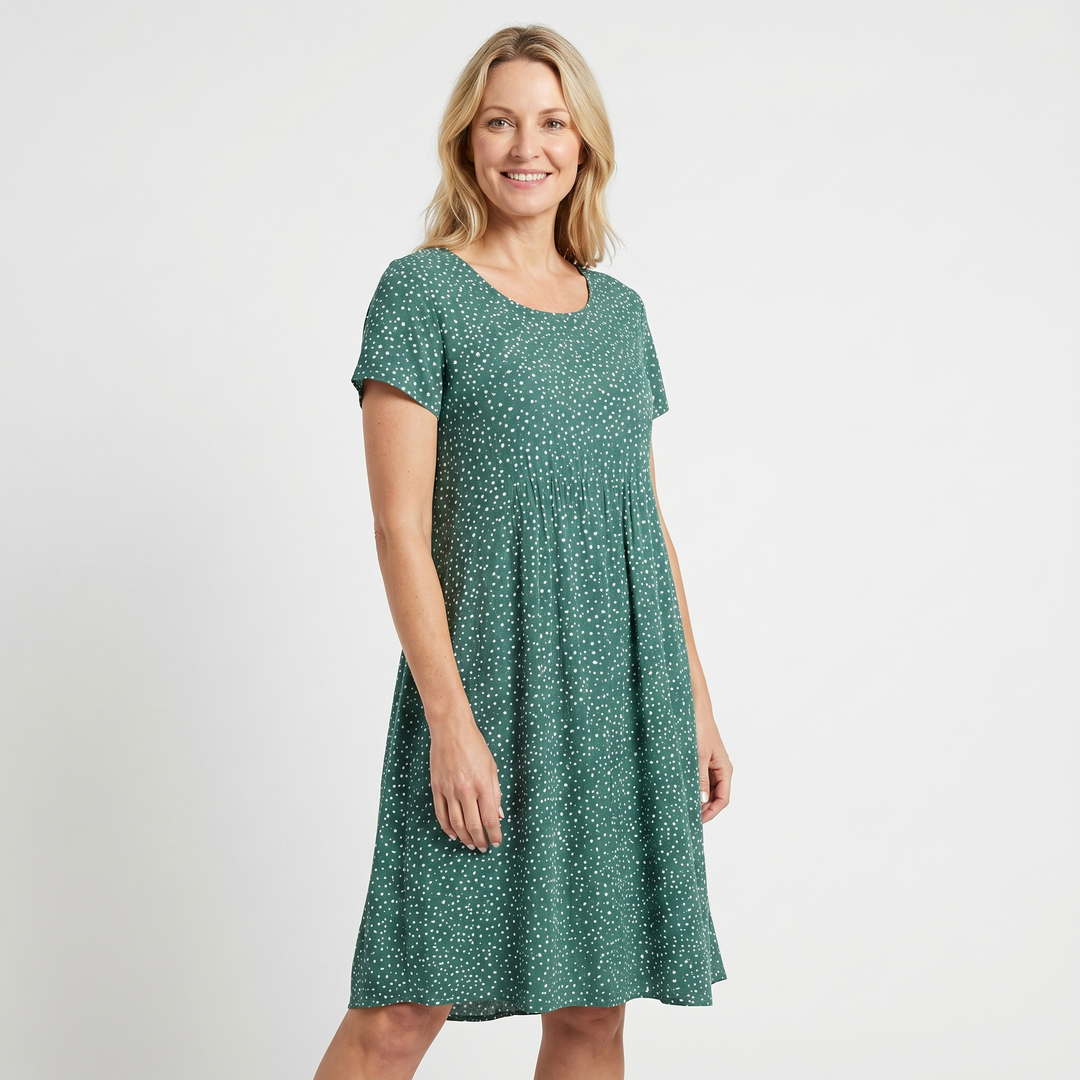 Mara | Boho Mini Dress – Relaxed Fit with V-Neckline
