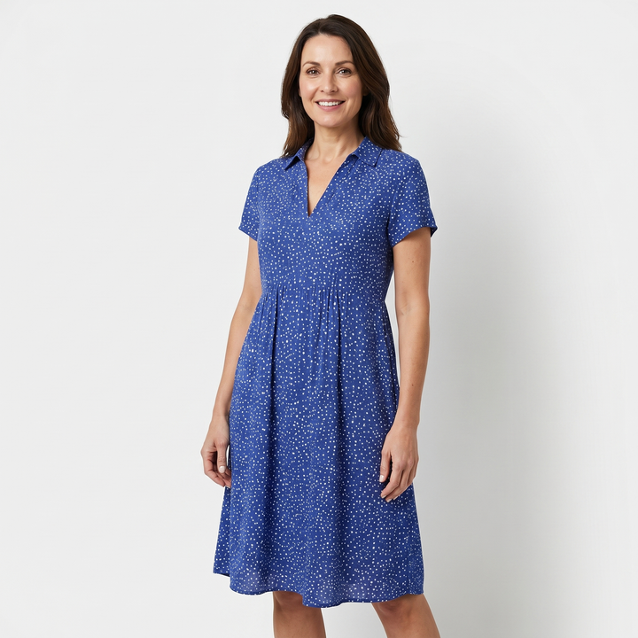 Mara | Boho Mini Dress – Relaxed Fit with V-Neckline
