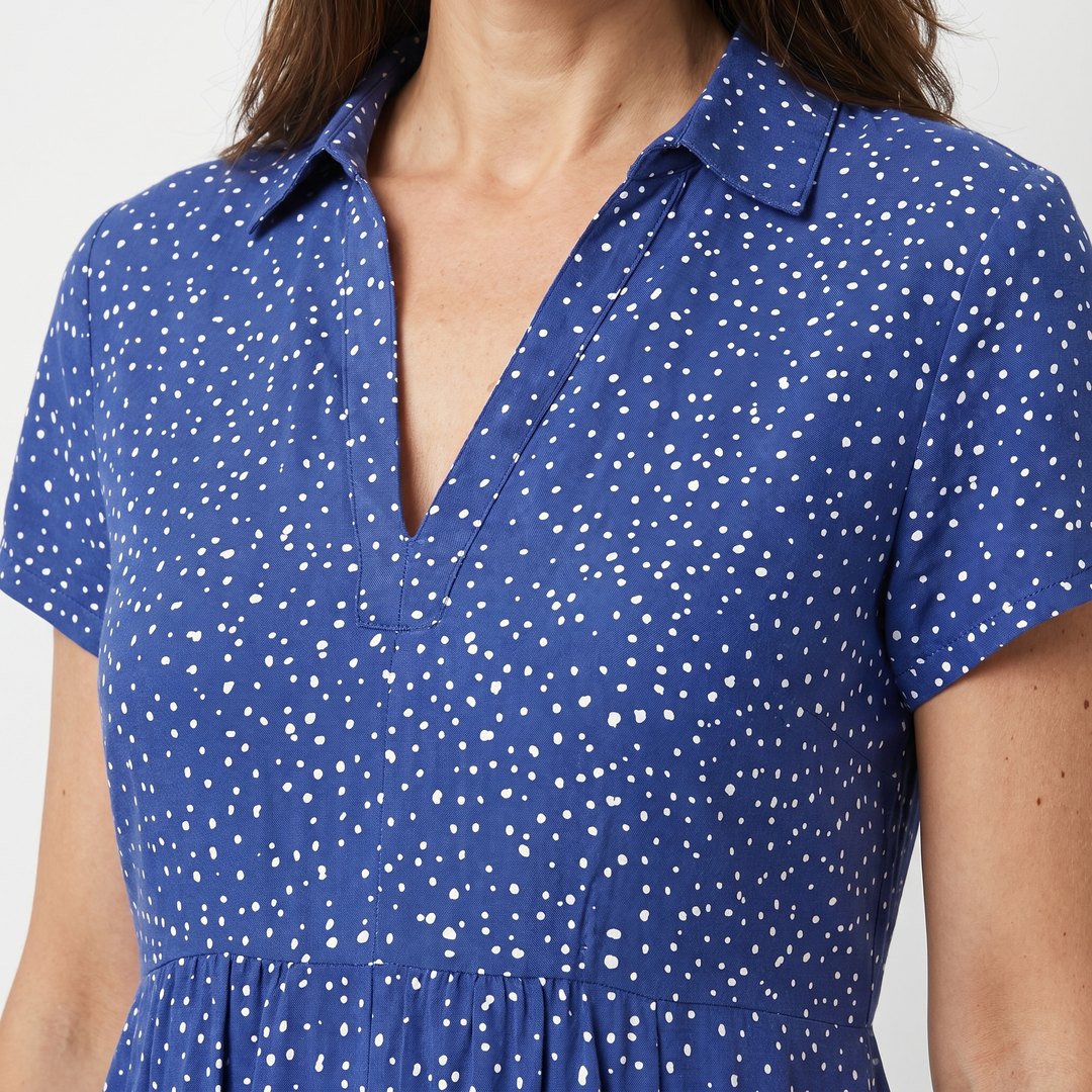 Mara | Boho Mini Dress – Relaxed Fit with V-Neckline