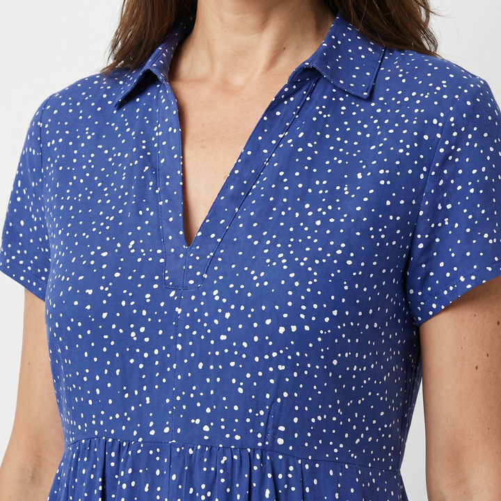 Mara | Boho Mini Dress – Relaxed Fit with V-Neckline
