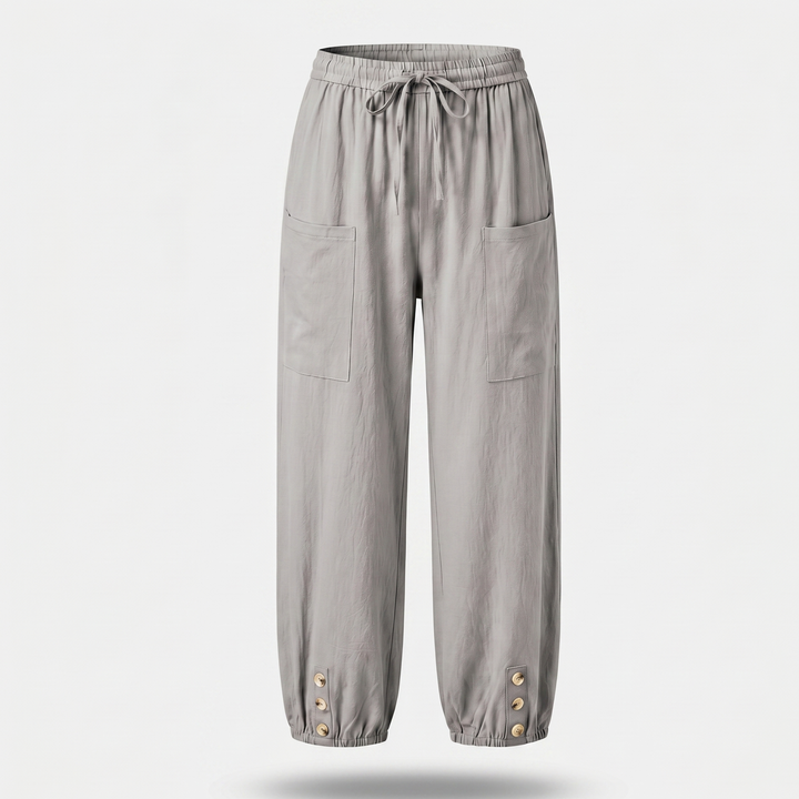 Luna | Breathable Linen Blend Cropped Capri Pants