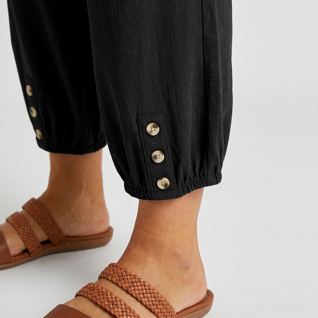 Luna | Breathable Linen Blend Cropped Capri Pants