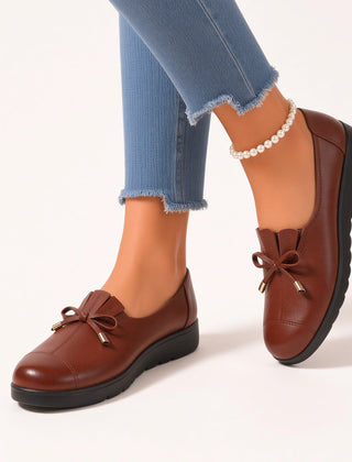 Sevrielle elegant soft loafers in brown