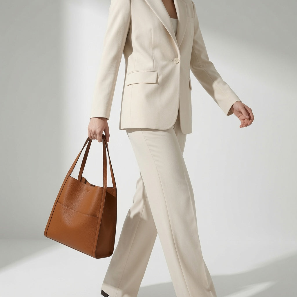Evelisse khaki tote bag detail view