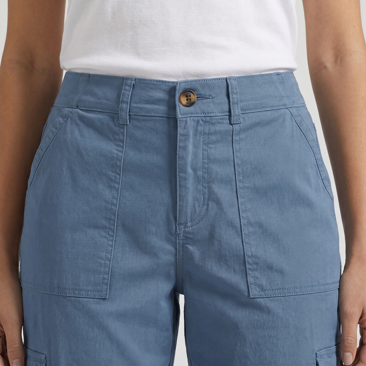 Mila | Cargo Cropped Trousers with Roll Up Hem