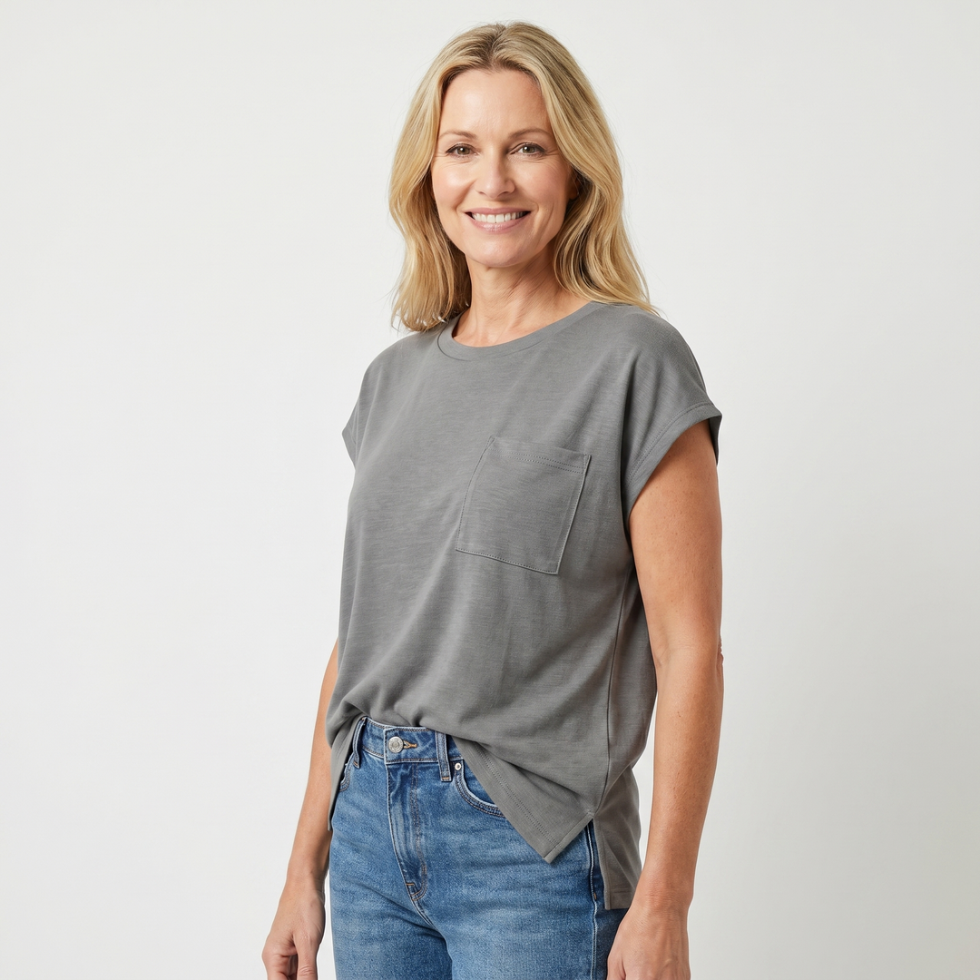 Elena | Cotton Breathable Shirt Casual Everyday Short Sleeve Top