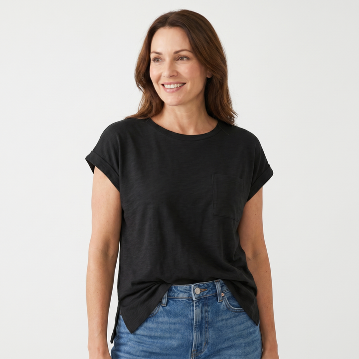 Elena | Cotton Breathable Shirt Casual Everyday Short Sleeve Top